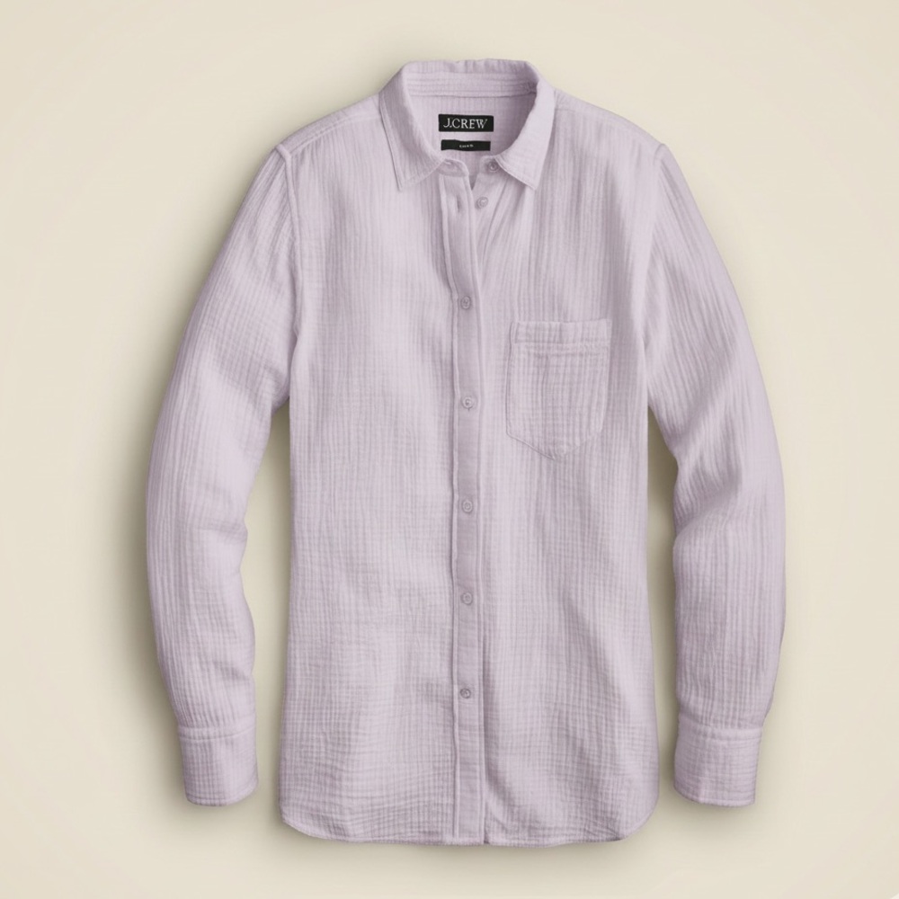 J. Crew Garçon classic double-gauze shirt in Lilac / Lavender Size 14